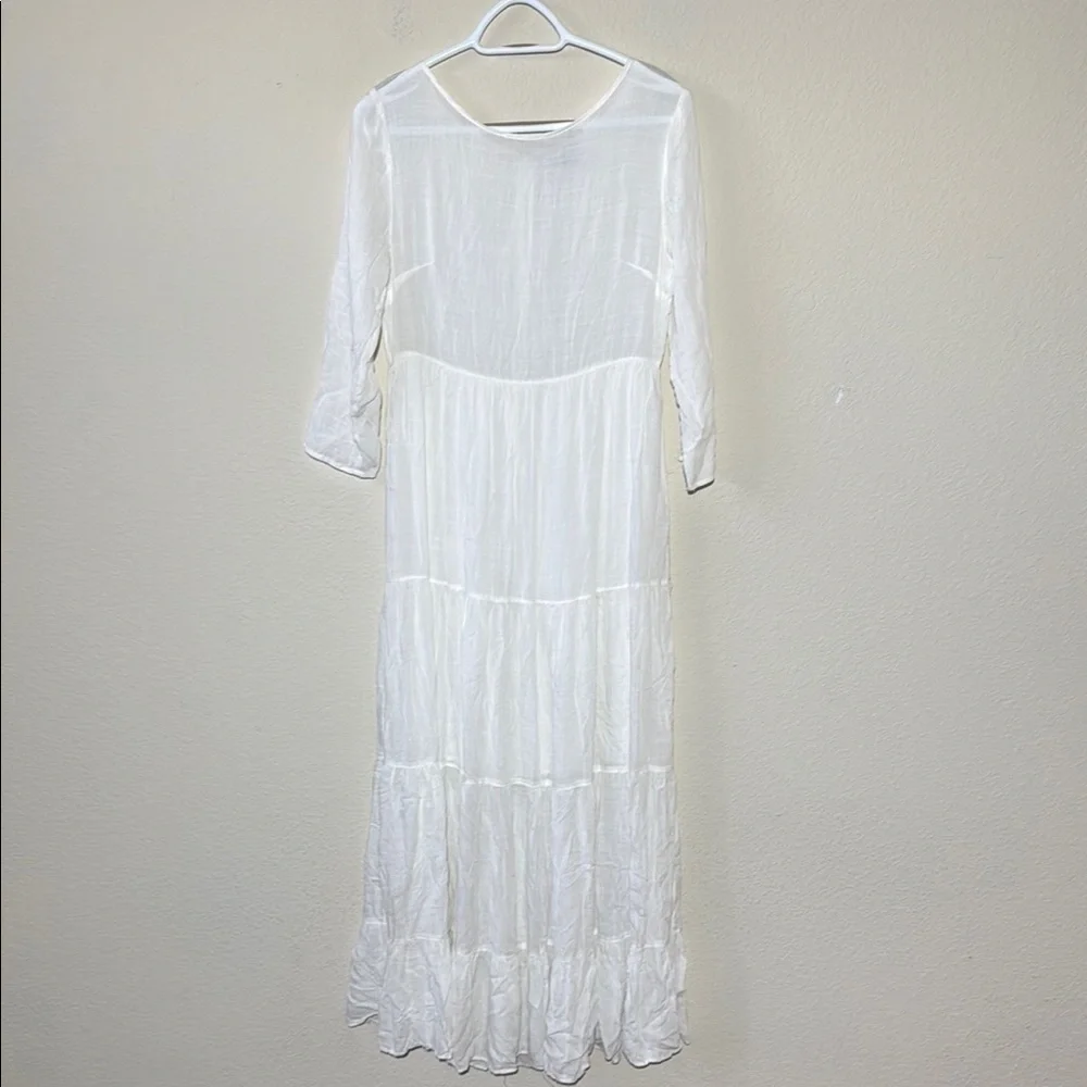 Urban Outfitters Josie Maxi Dress Tiered - Picture 2 of 7